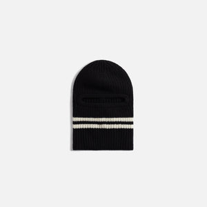 CDG Homme Lamb Wool Knit Cap - Black / Off White