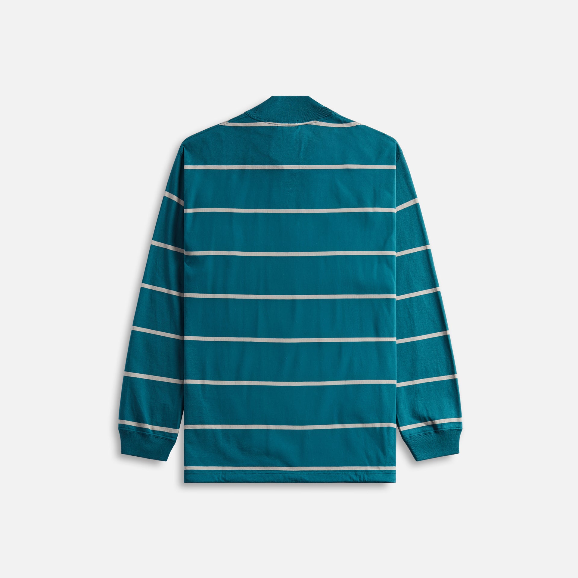 Comme Des Garçons Homme Cotton Jersey Horizontal Stripe Sweater - Green