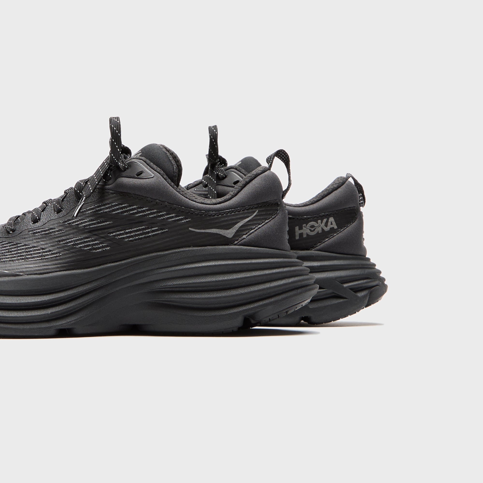 HOKA One One Bondi 8 TS Caged - Black / Black – Kith