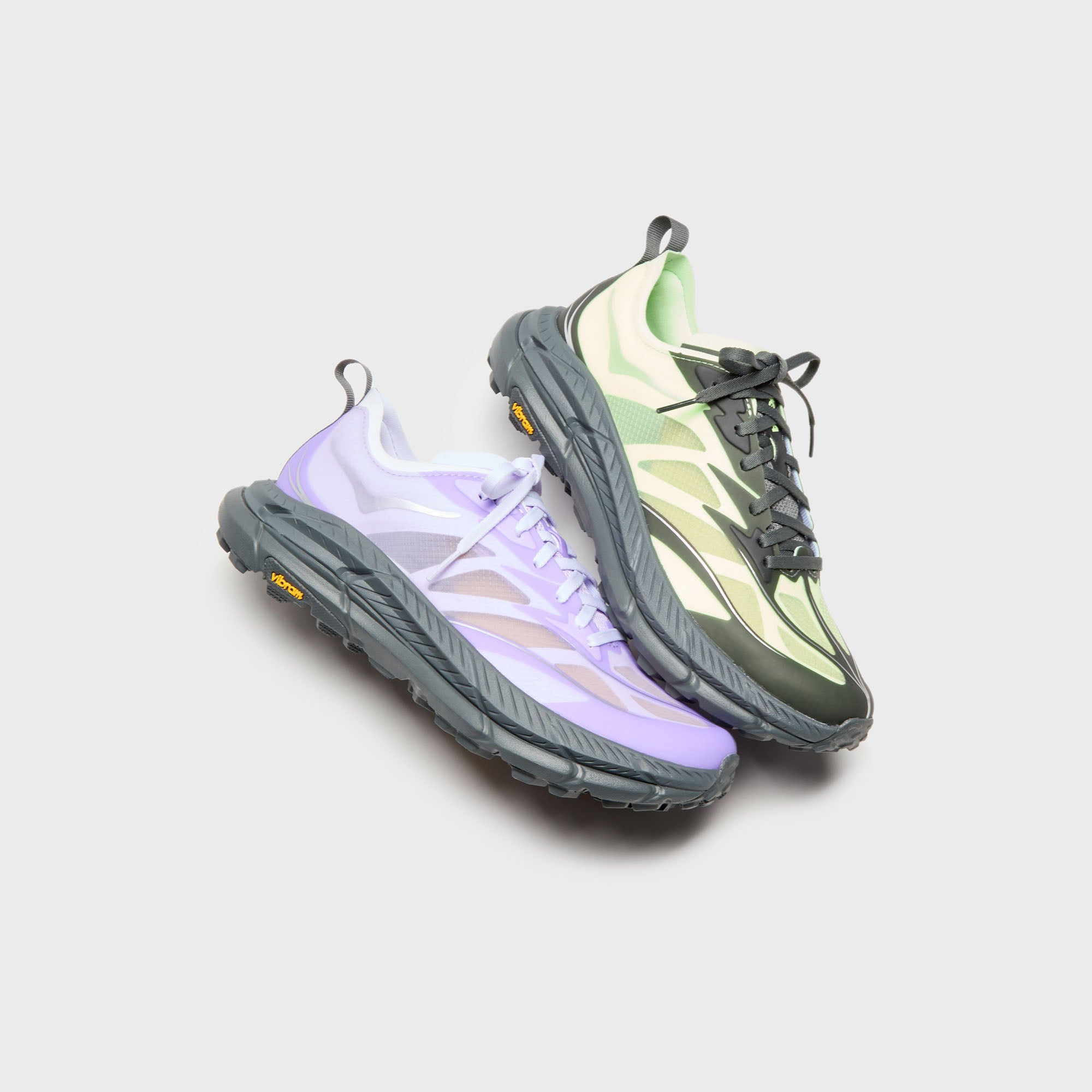 国内配送 HOKA MAFATE SPEED 4 LITE STARLIGHT GLOW HOKA Mafate Speed 4 Lite - Starlight Glow / Aster Flower – Kith