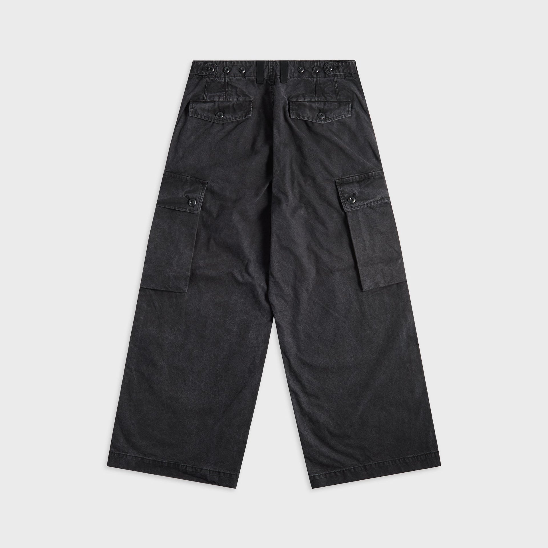 CDG Homme Wide Leg Utility Trousers - Black