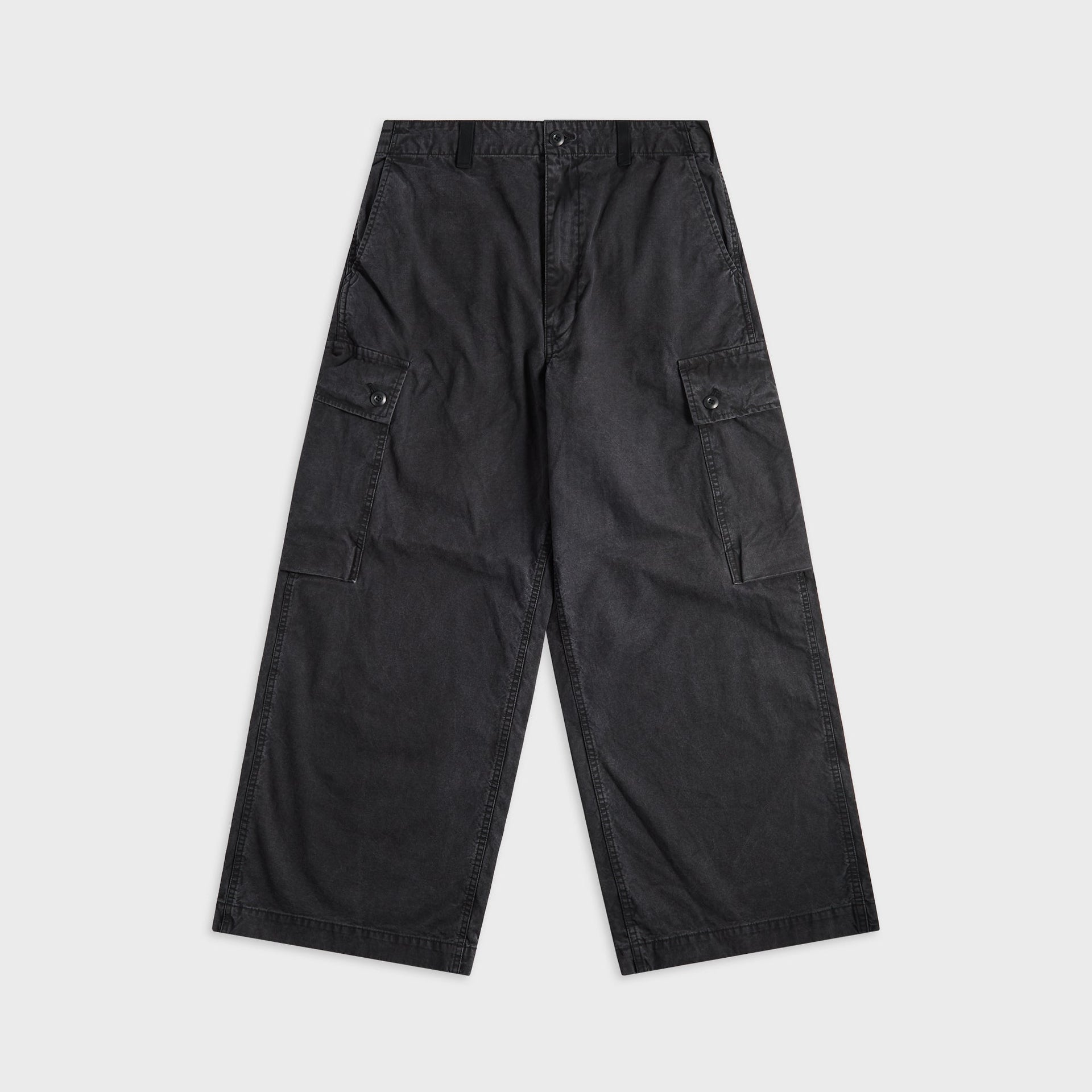 CDG Homme Wide Leg Utility Trousers - Black