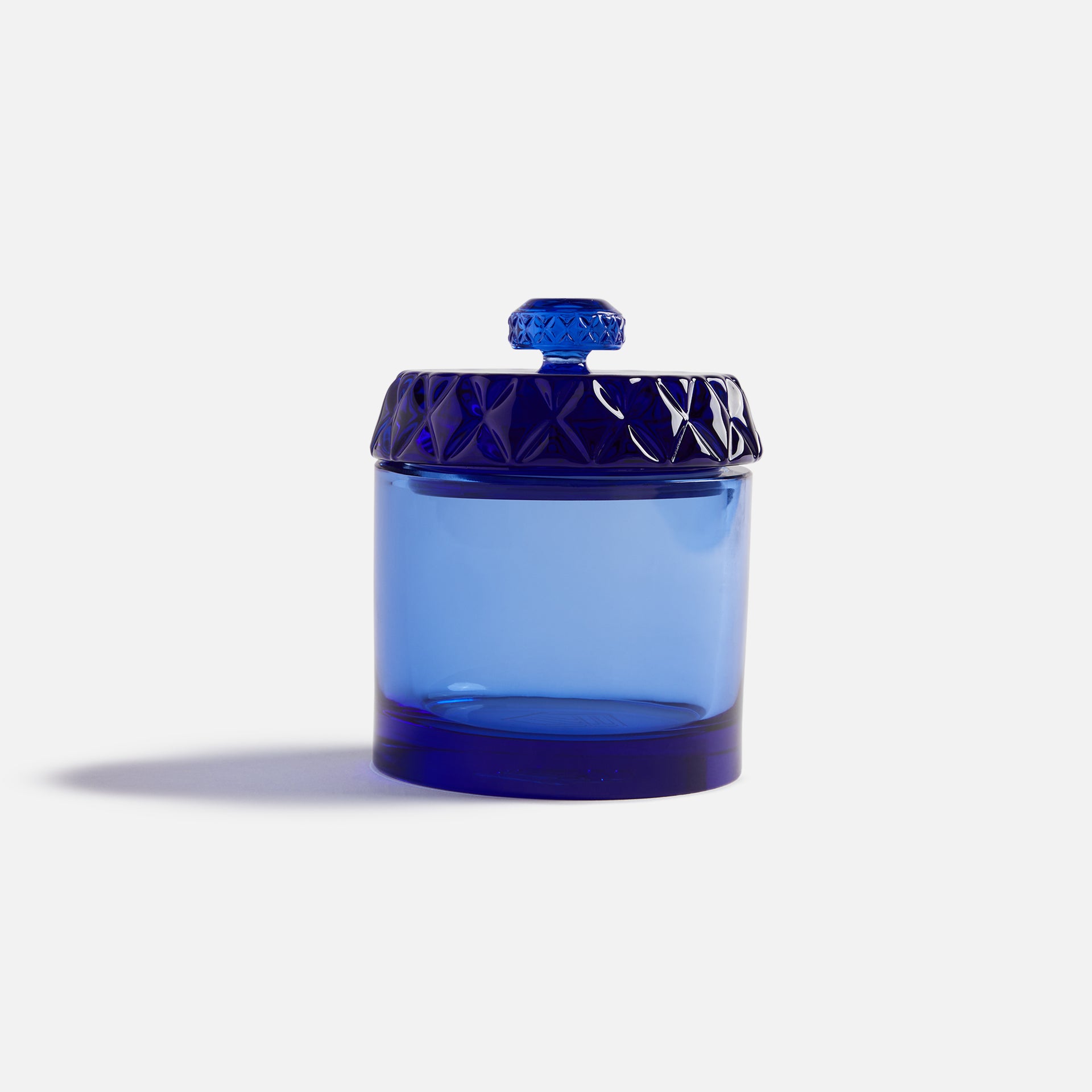 Houseplant Glass Stash Jar - Cobalt