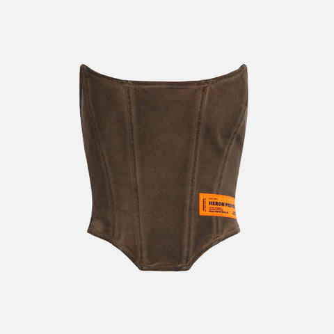 Heron Preston Washed Corset - Brown