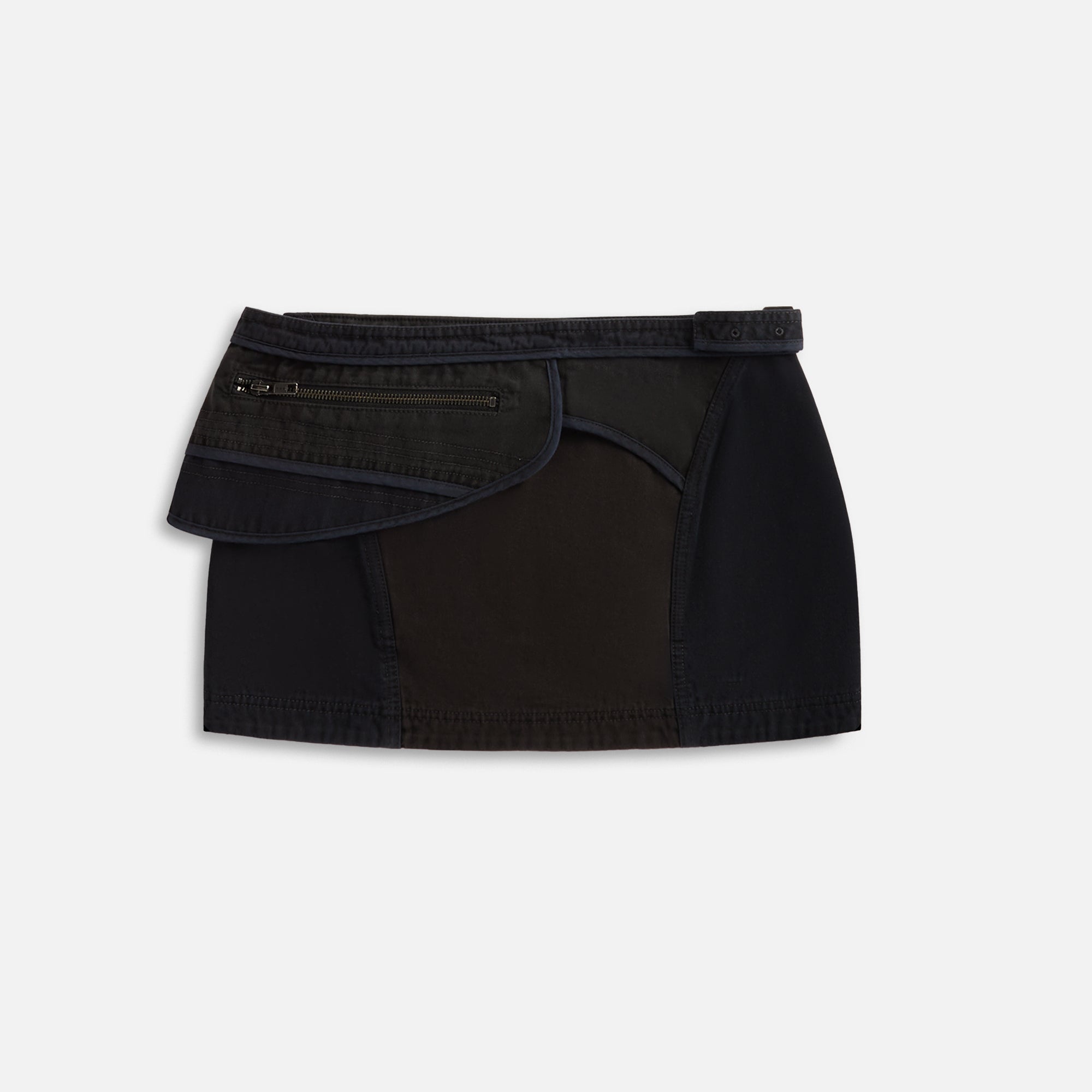 Hyein Seo Patchwork Mini Skirt with Waist Bag - Stone – Kith
