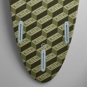 Kith for Haydenshapes Deco New Wave Surfboard - Verdant