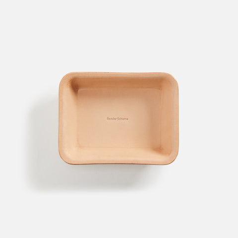 Hender Scheme Leather Tray S - Natural
