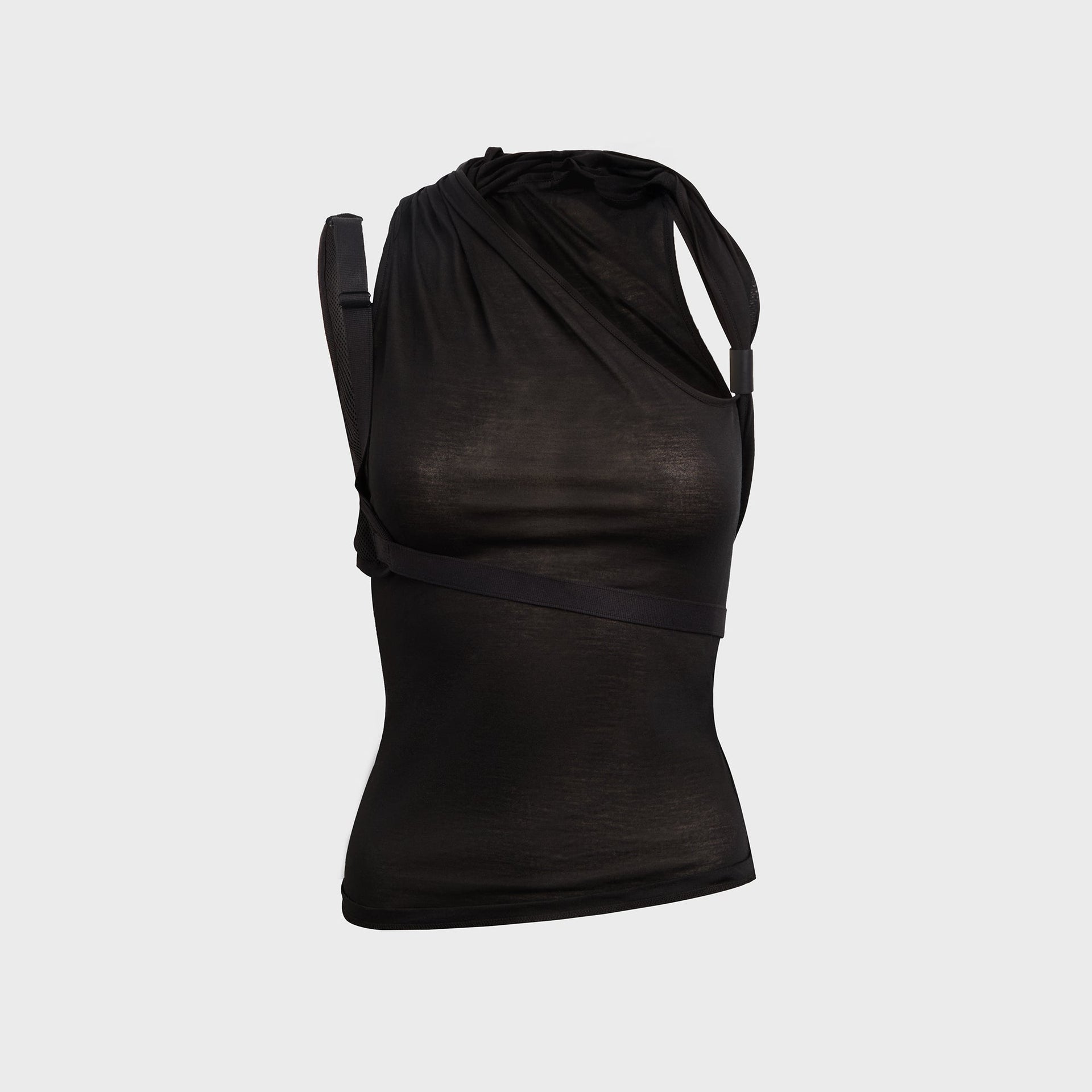 Hyein Seo Sleeveless Knot Top - Moss Black