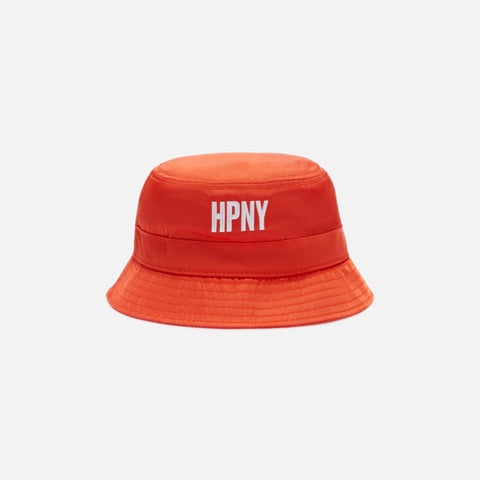 Heron Preston HPNY Emblem Nylon Bucket Hat - Orange