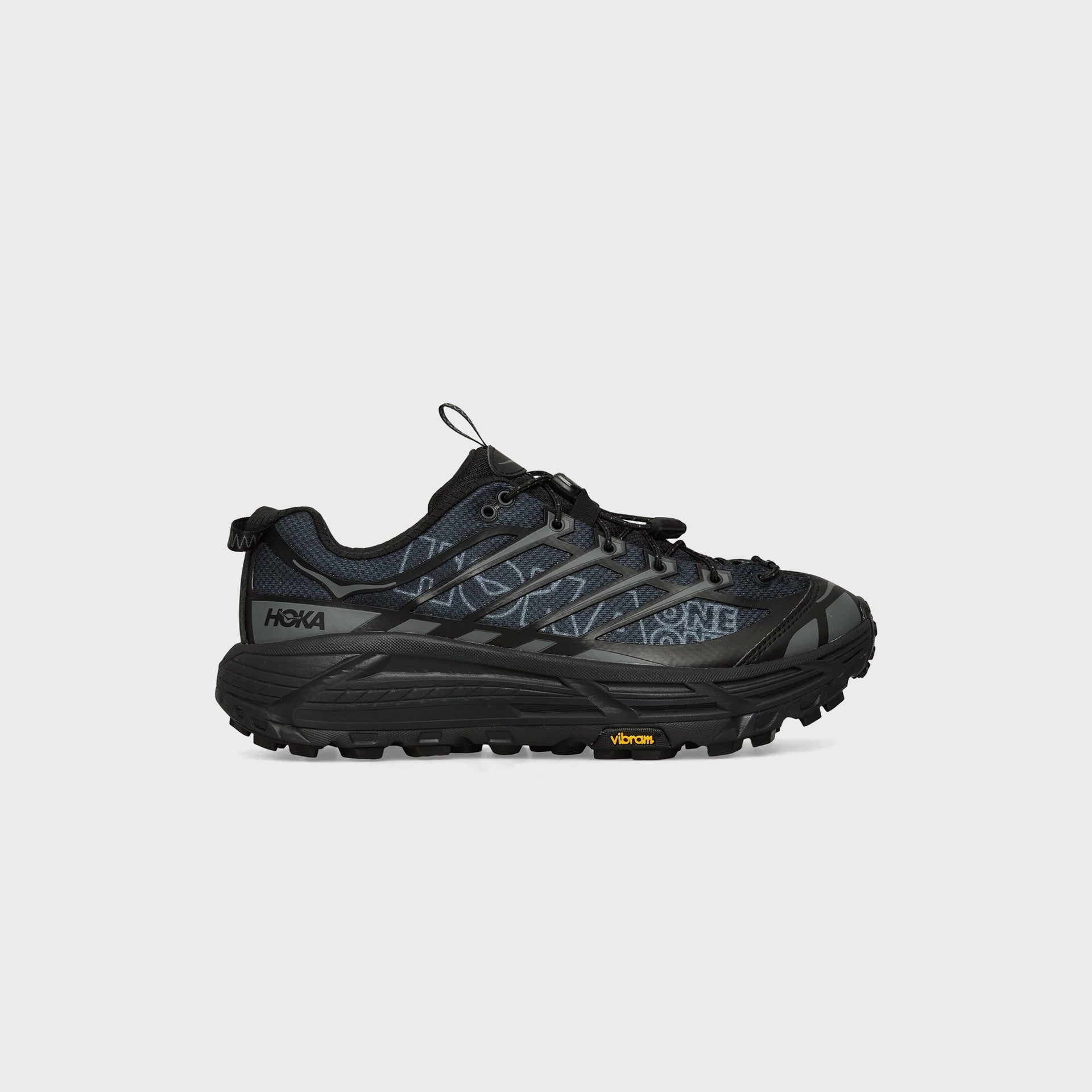 HOKA U Mafate Three2 Wordmark - Black / Outer Orbit