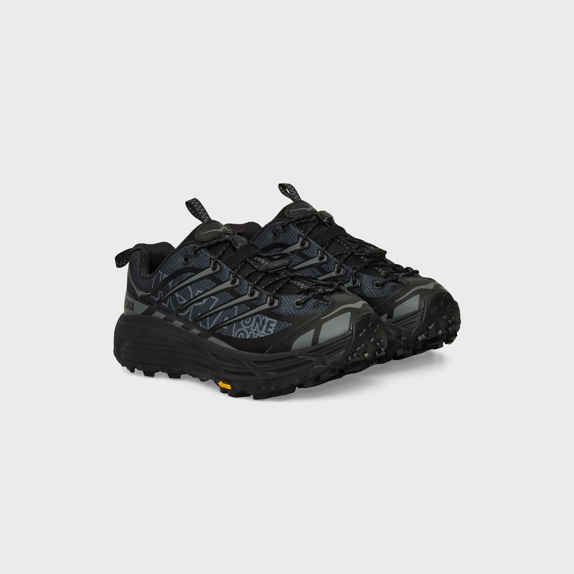 HOKA U Mafate Three2 Wordmark - Black / Outer Orbit