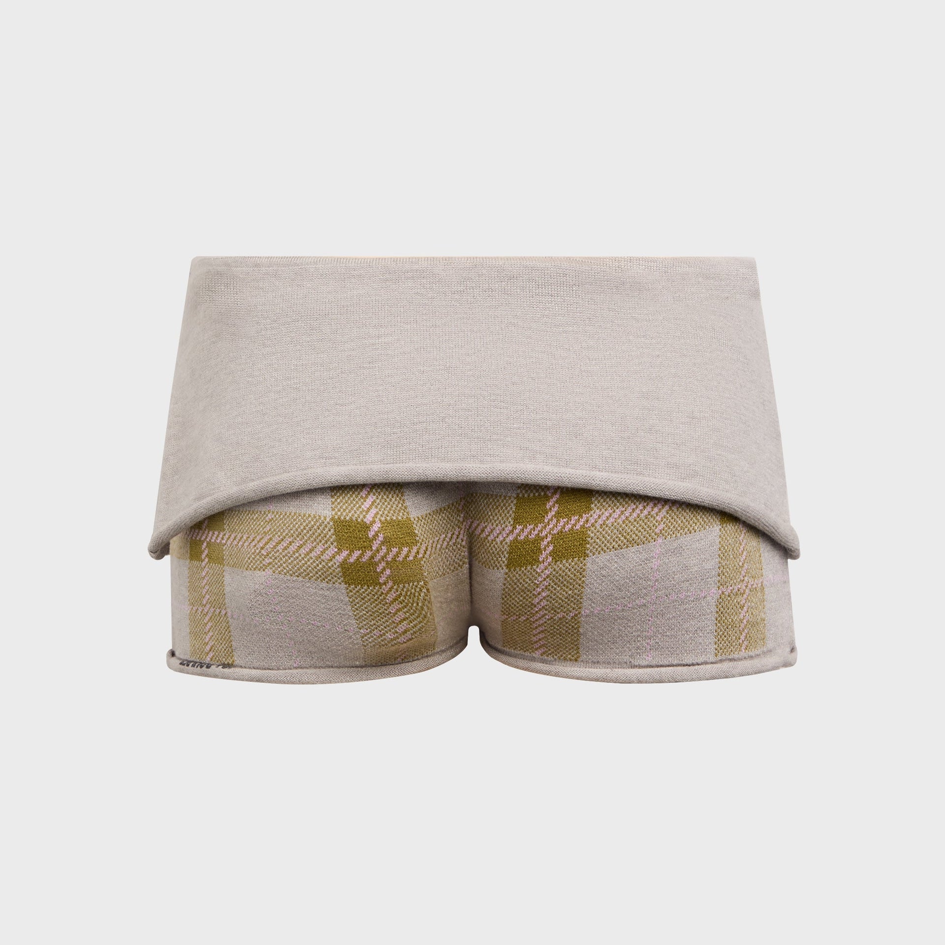 Isa Boulder Lattice Wrap Skirt - Olive / Grey