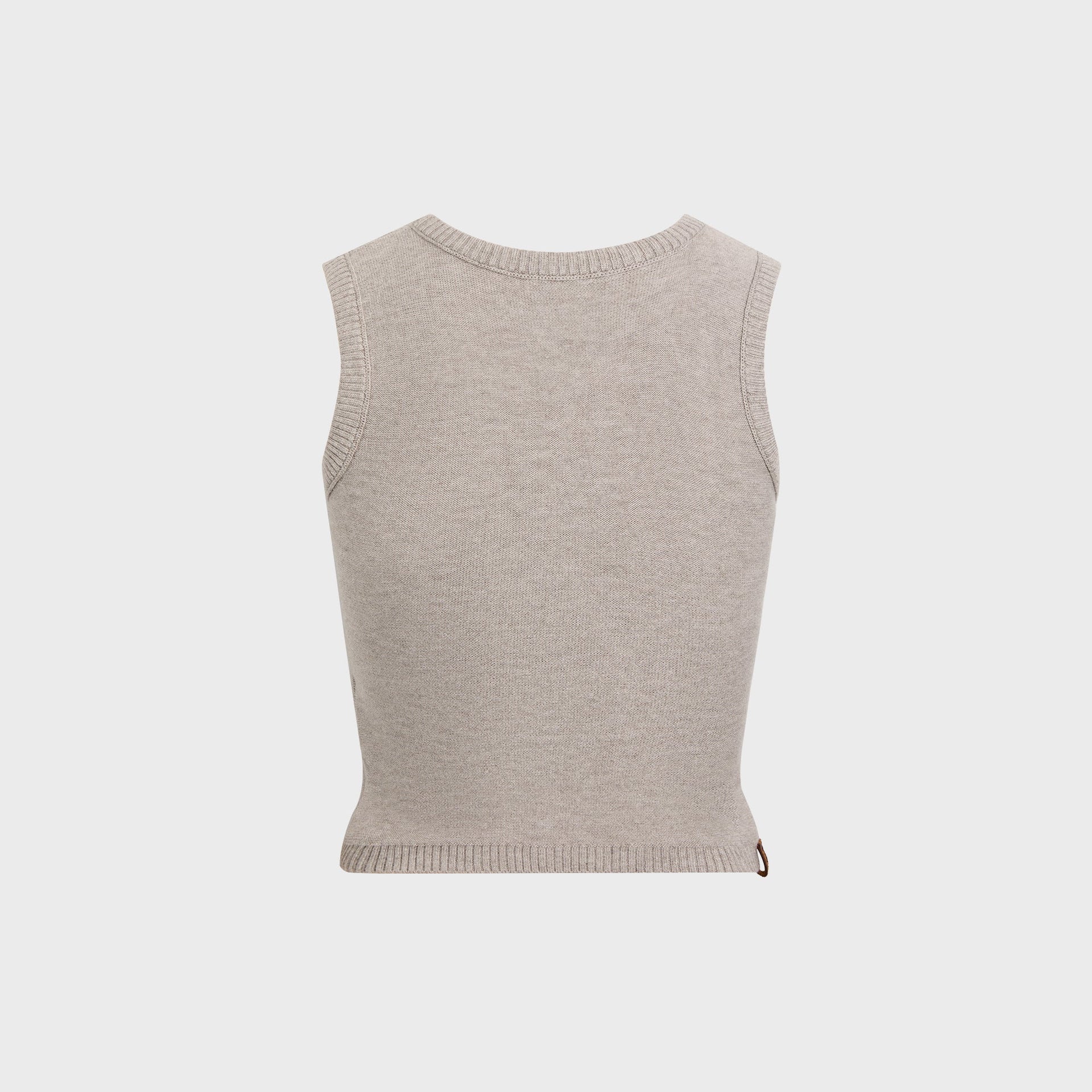 Isa Boulder Inverse Crop Top - Light Grey