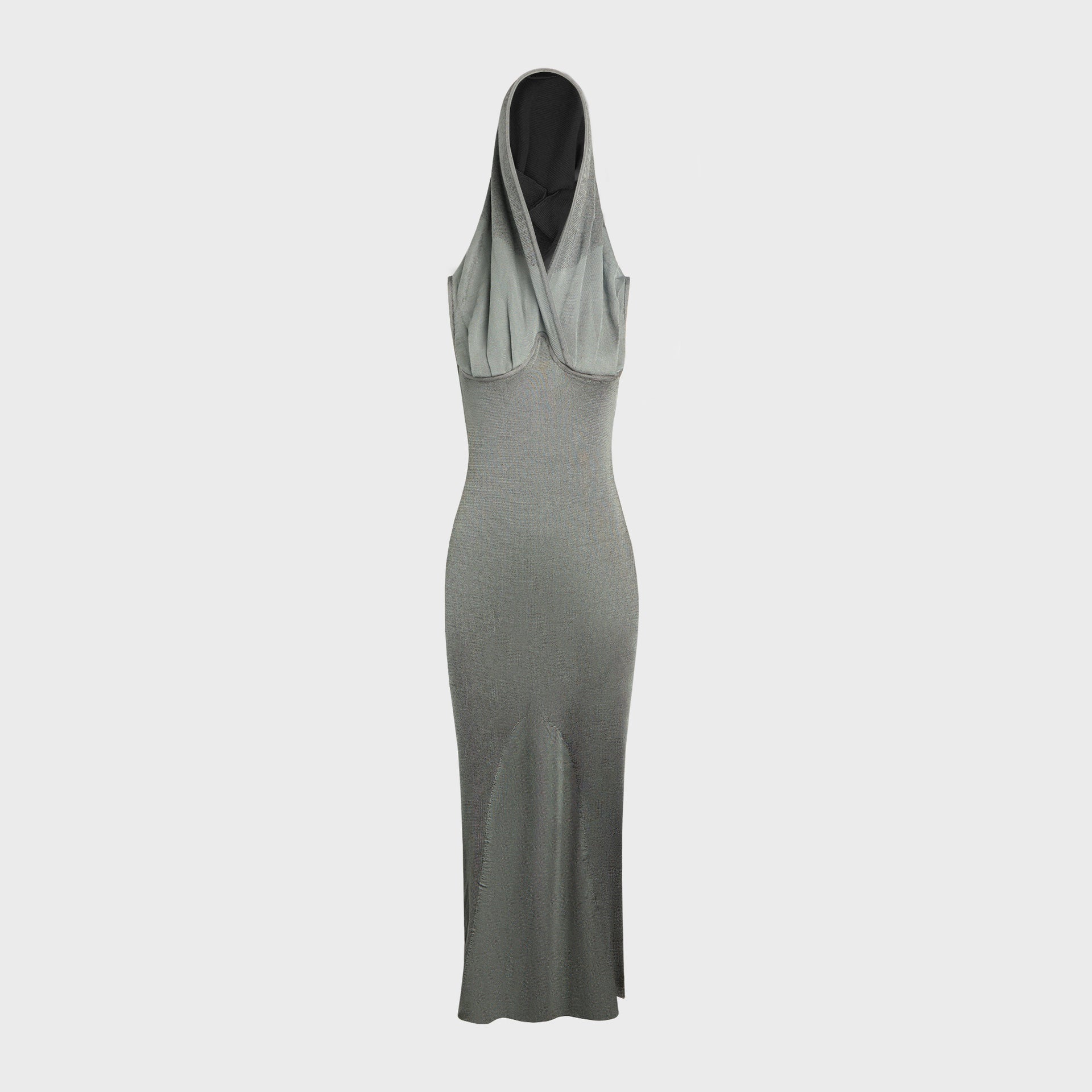 Isa Boulder Lowhood Maxi Dress - Silver Slate