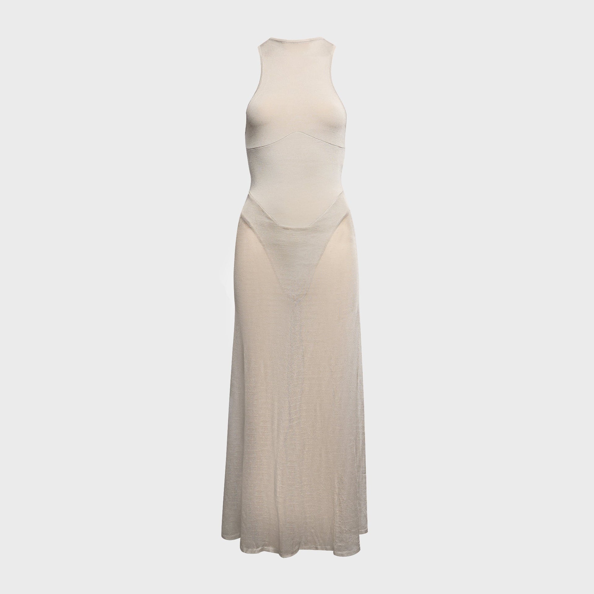 Isa Boulder Cowl Maxi Dress - Ash