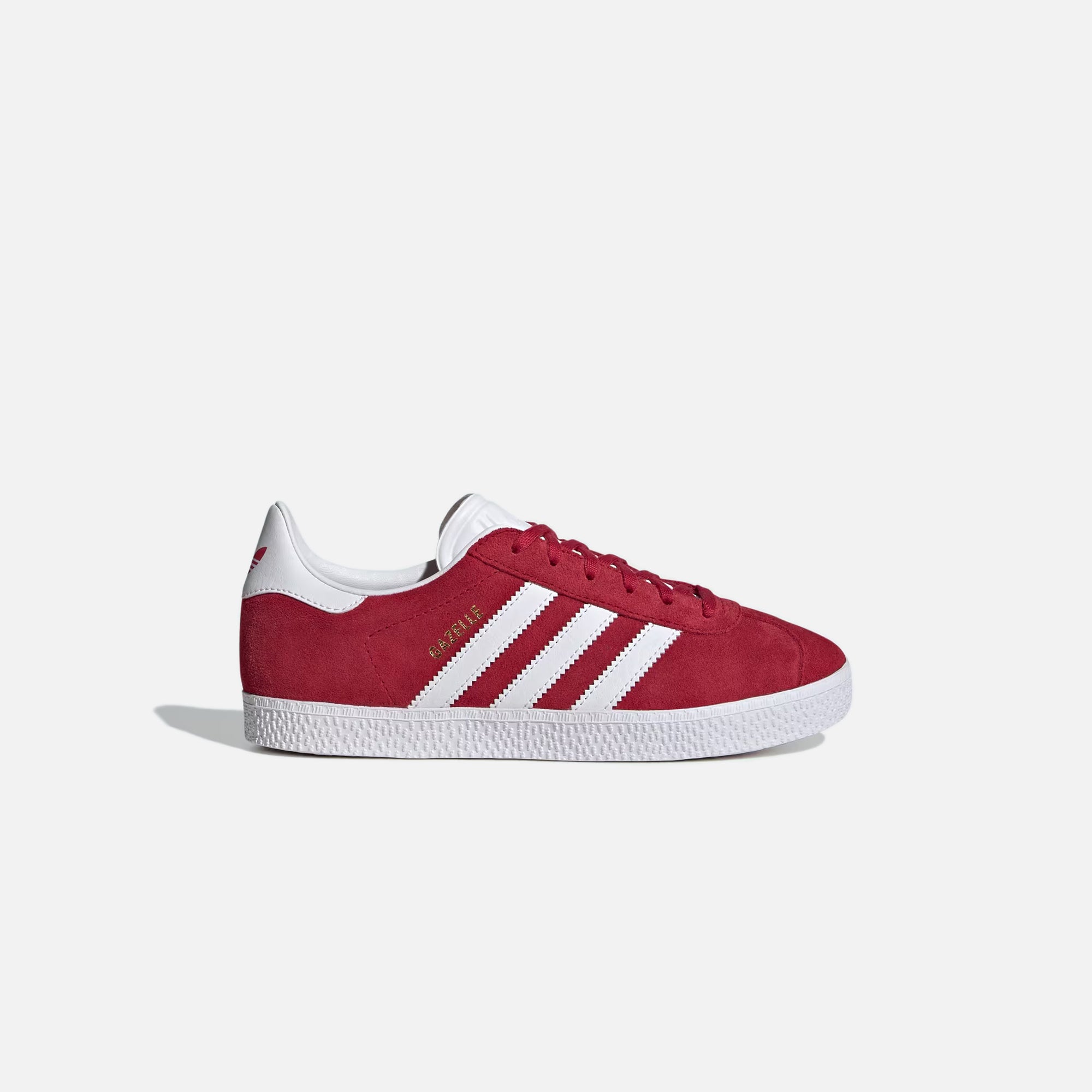 adidas GS Gazelle - Better Scarlet / Footwear White / Gold Metallic – Kith