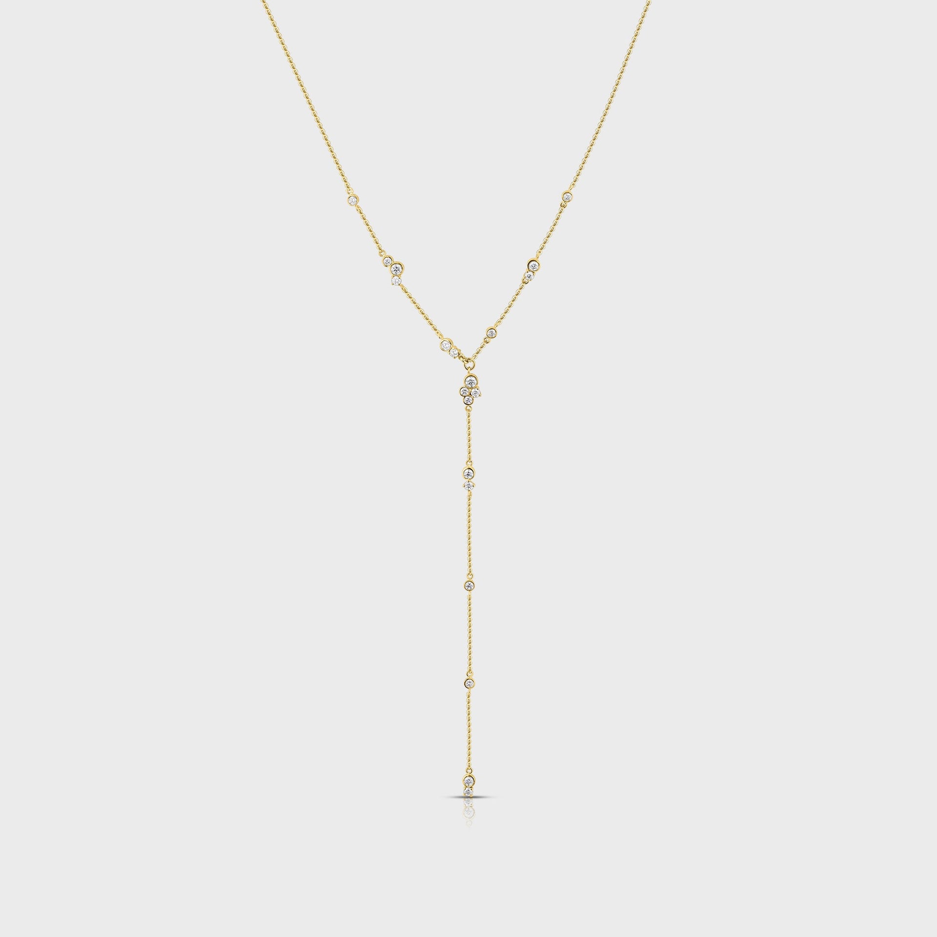 Isa Grutman Bubbles Lariat Necklace - Yellow Gold