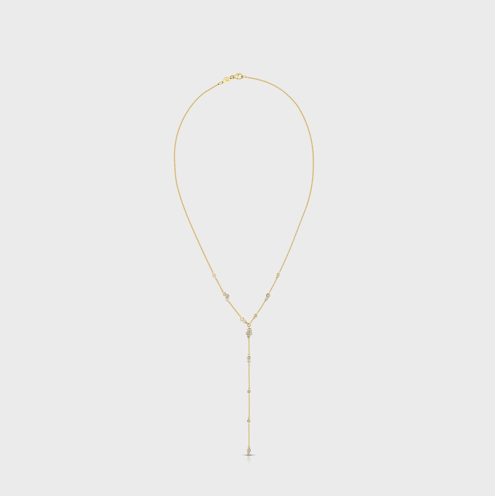 Isa Grutman Bubbles Lariat Necklace - Yellow Gold