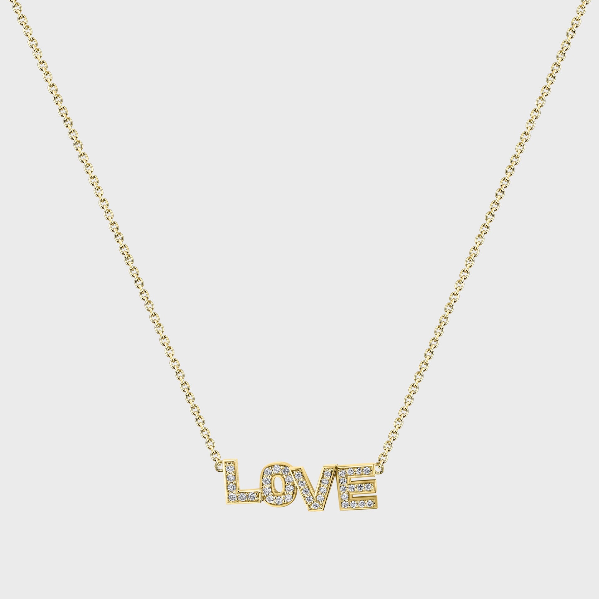 Isa Grutman Love Necklace - Yellow Gold