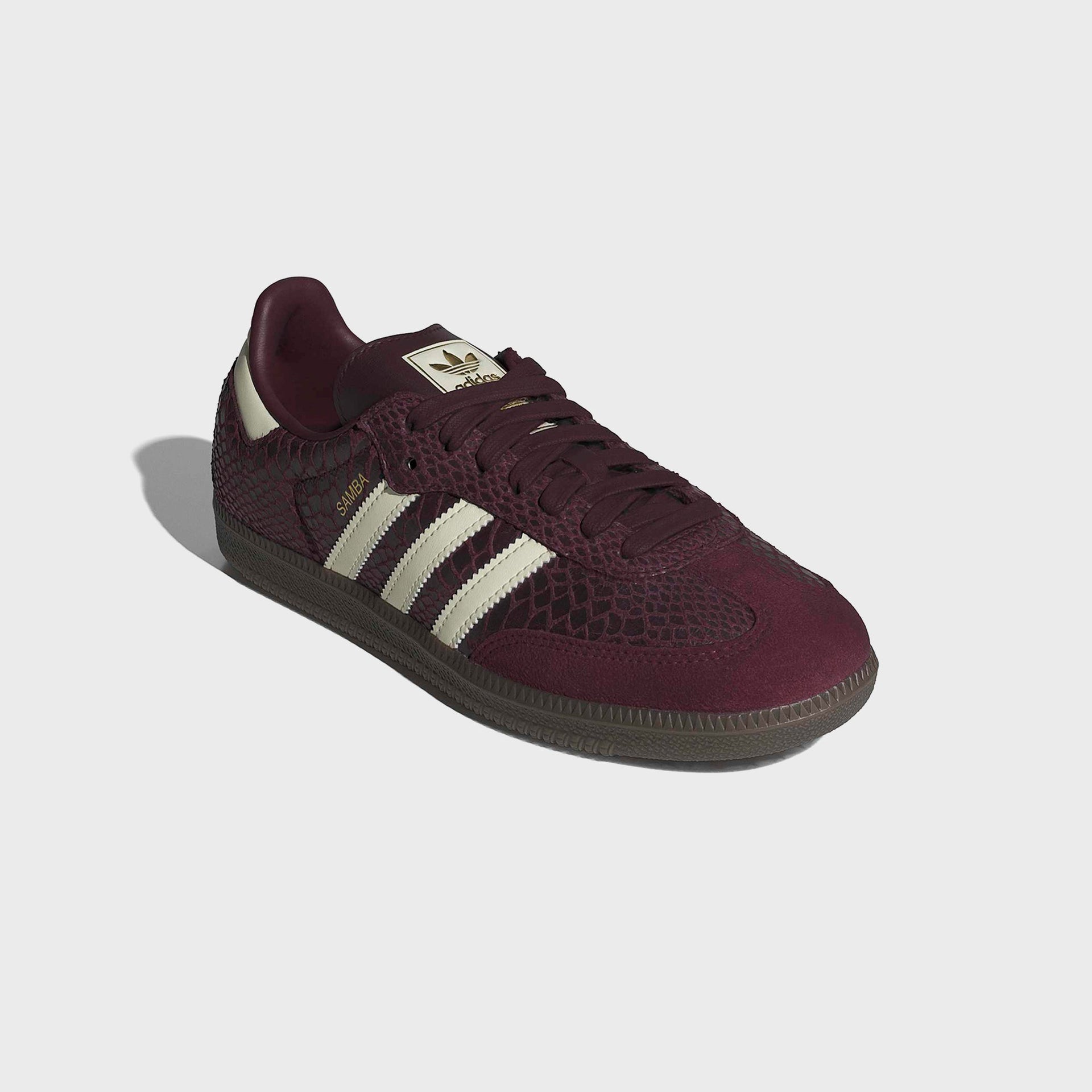 adidas WMNS Samba OG - Maroon / Cream White / Gold Metallic