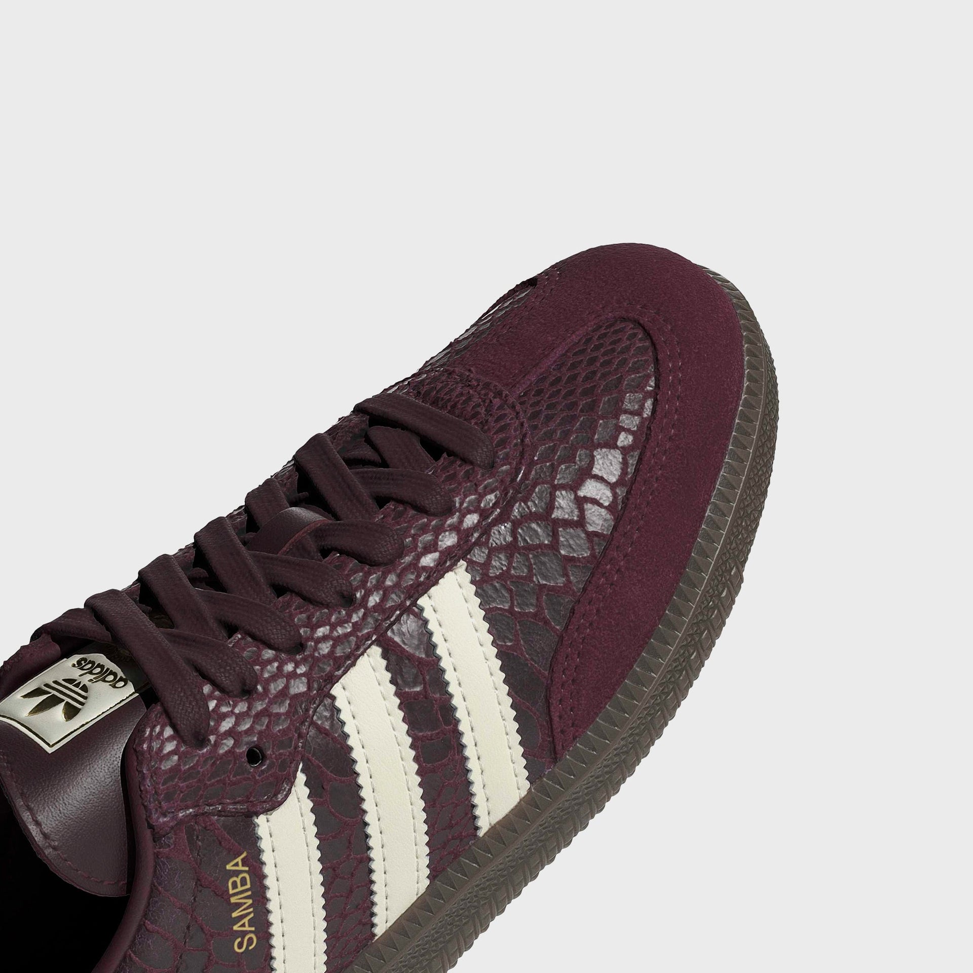 adidas WMNS Samba OG - Maroon / Cream White / Gold Metallic