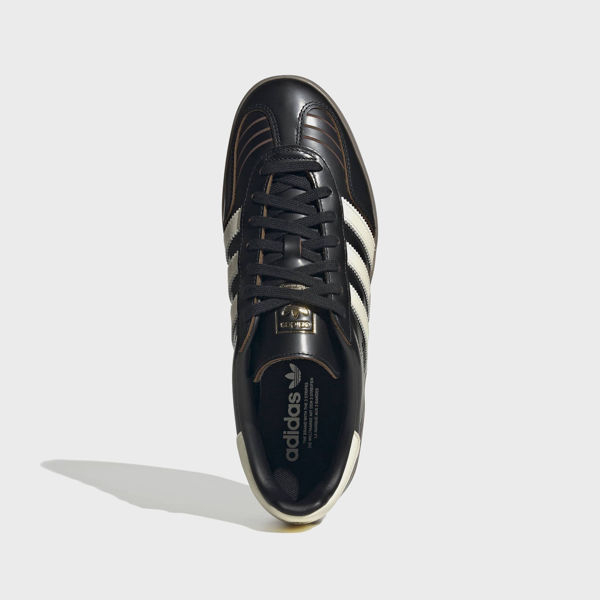 adidas Gazelle Indoor - Core Black / Cream White / Gum4 – Kith