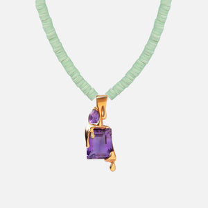 Alan Crocetti Raver Melt Necklace - Purple / Green