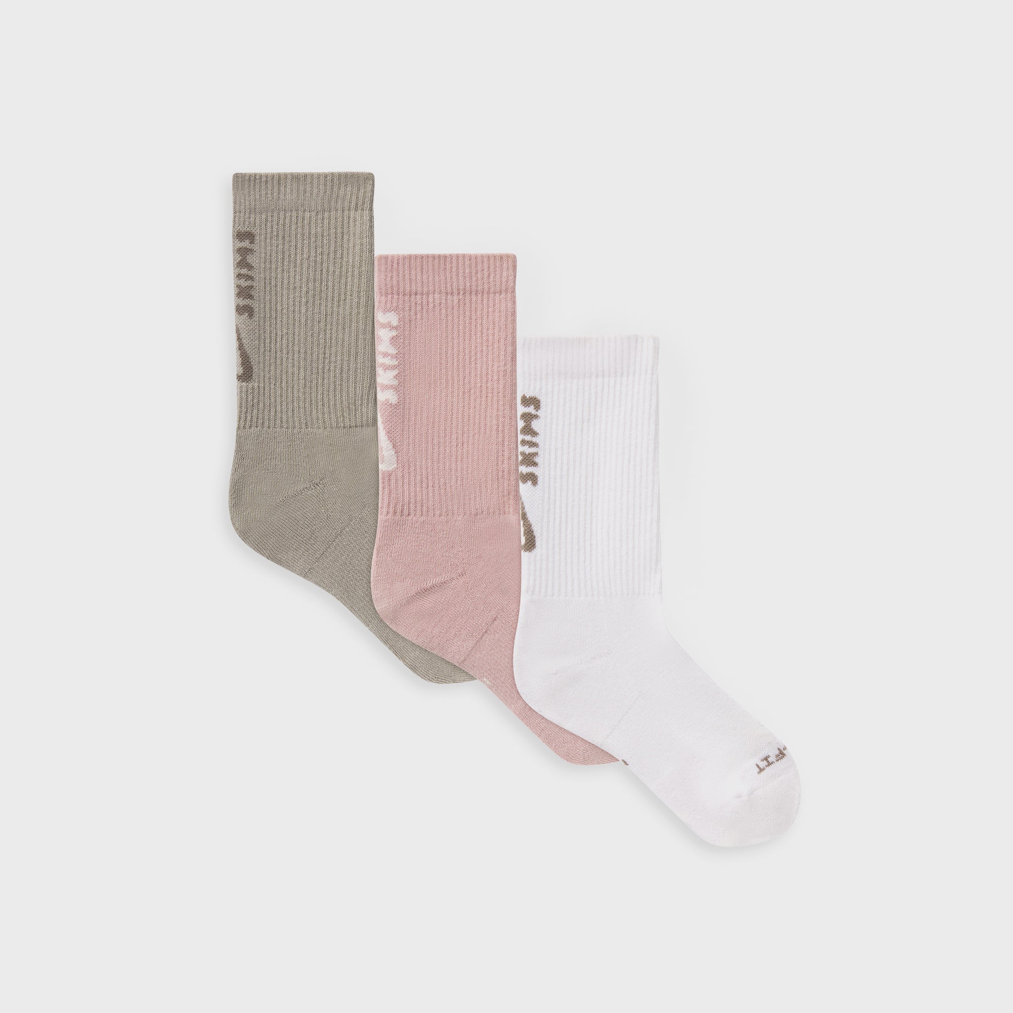 NikeSKIMS Dri-FIT 3-Pack Crew Socks - Himalayan / Dune Snow – Kith