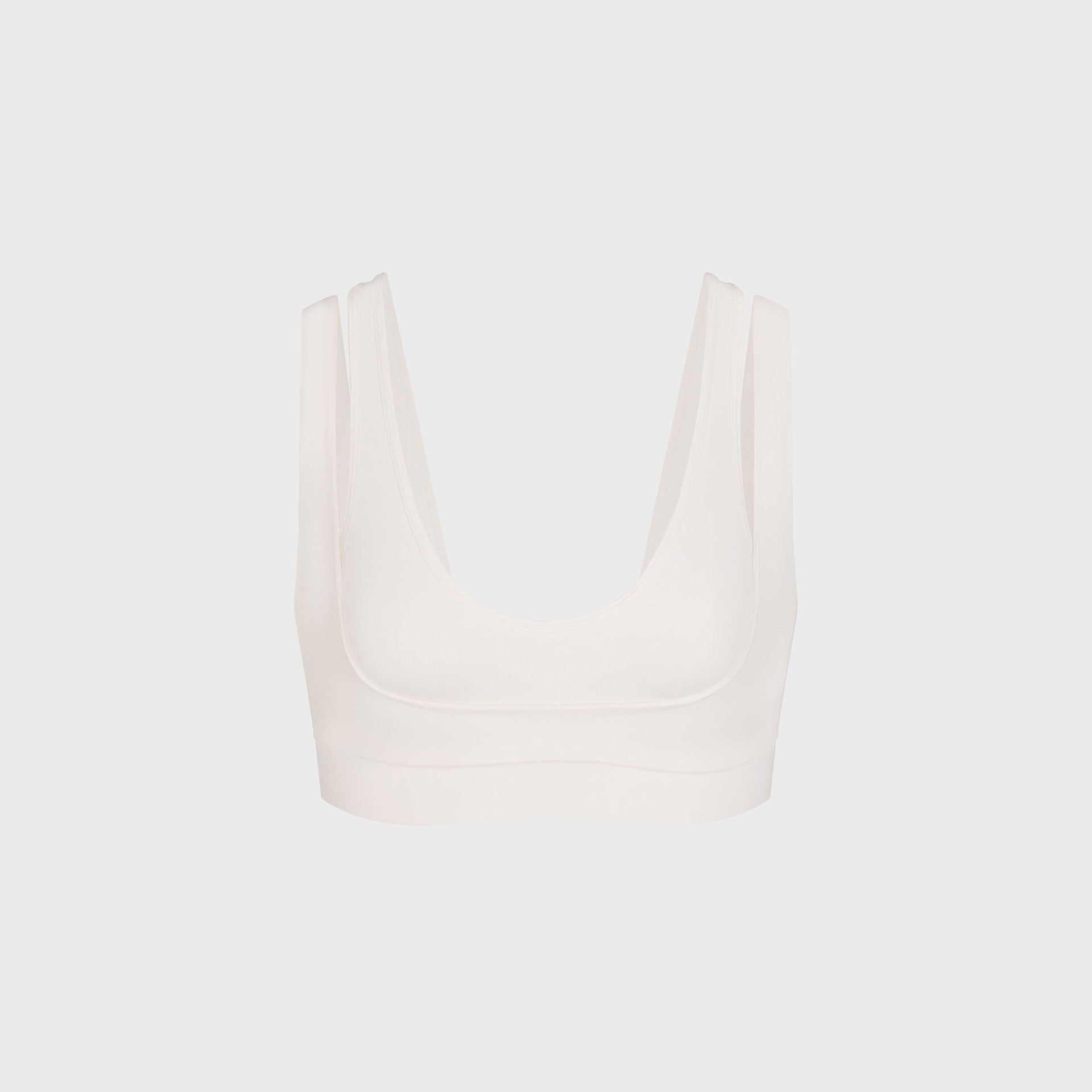 NikeSKIMS Matte Double Strap Scoop Bra - Ivory
