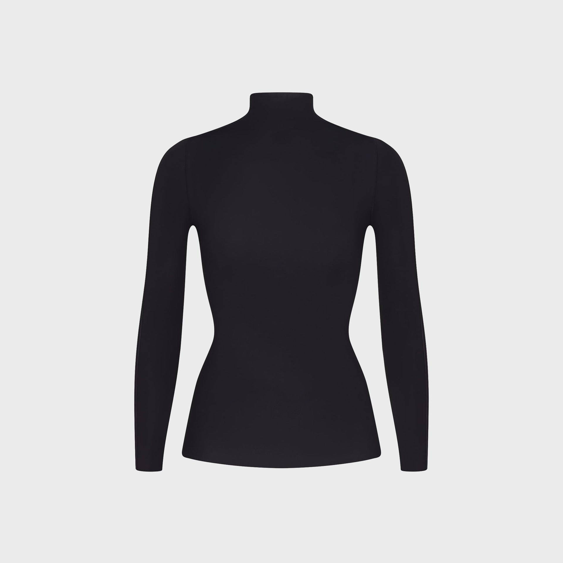 NikeSKIMS Weightless Mock-Neck Long Sleeve Top - Obsidian