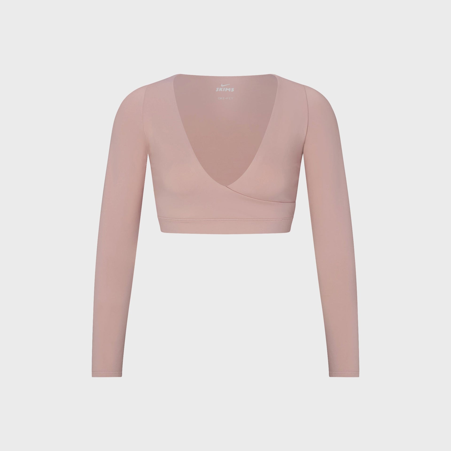 NikeSKIMS Matte Long Sleeve Wrap Top - Himalayan