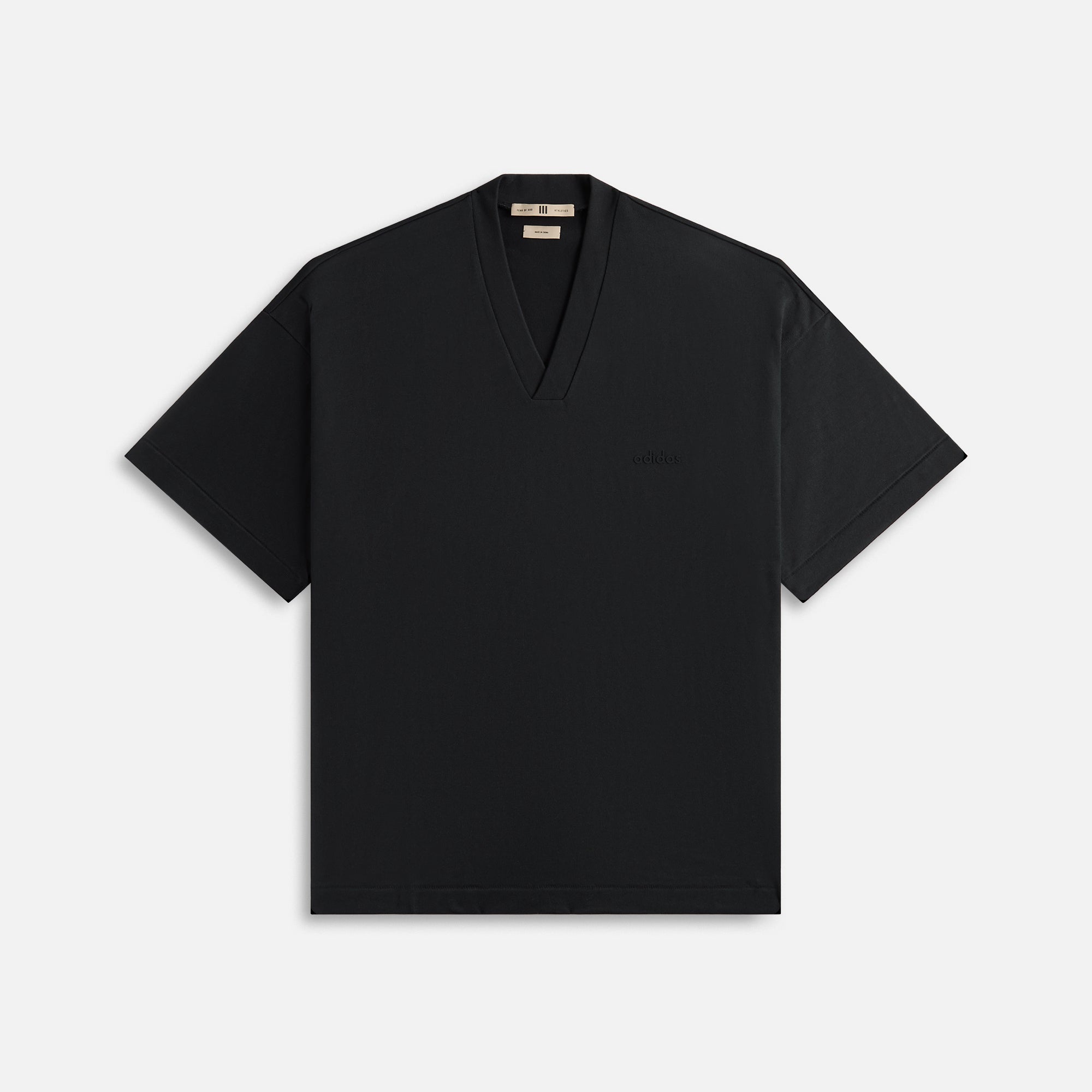 Adidas x Fear of God Athletics Heavy Jersey V Neck Tee Black S