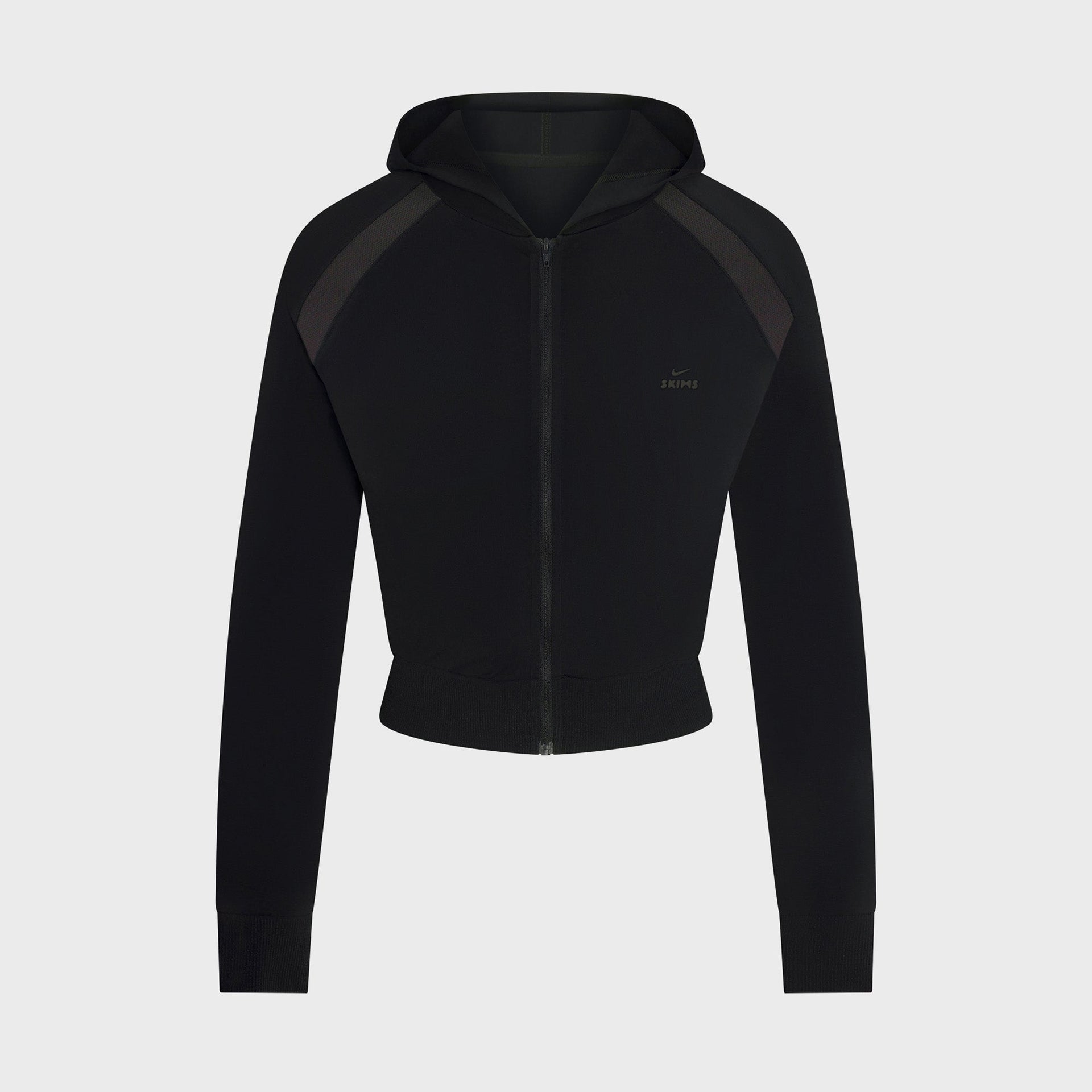 NikeSKIMS Stretch Knit Shrunken Zip Hoodie - Obsidian