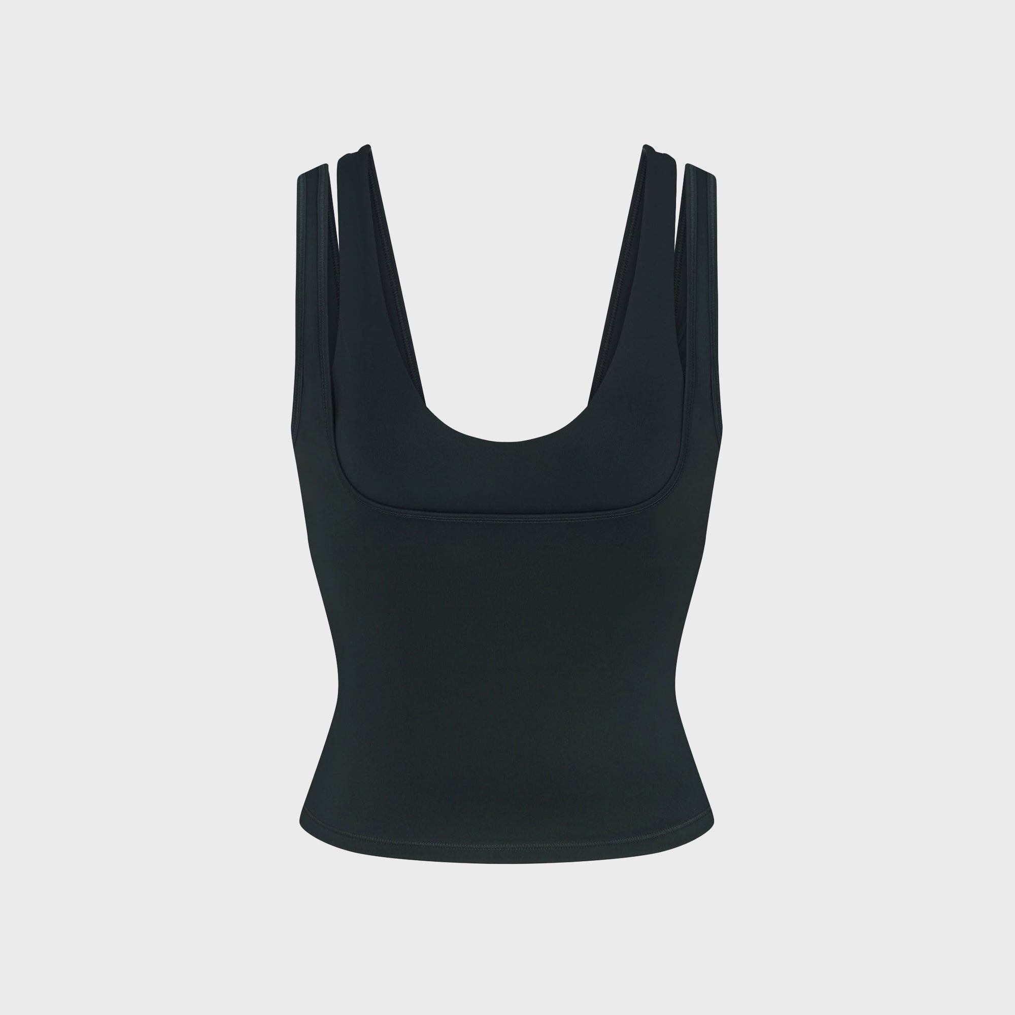 NikeSKIMS Matte Double-Strap Scoop Tank Top - Obsidian – Kith