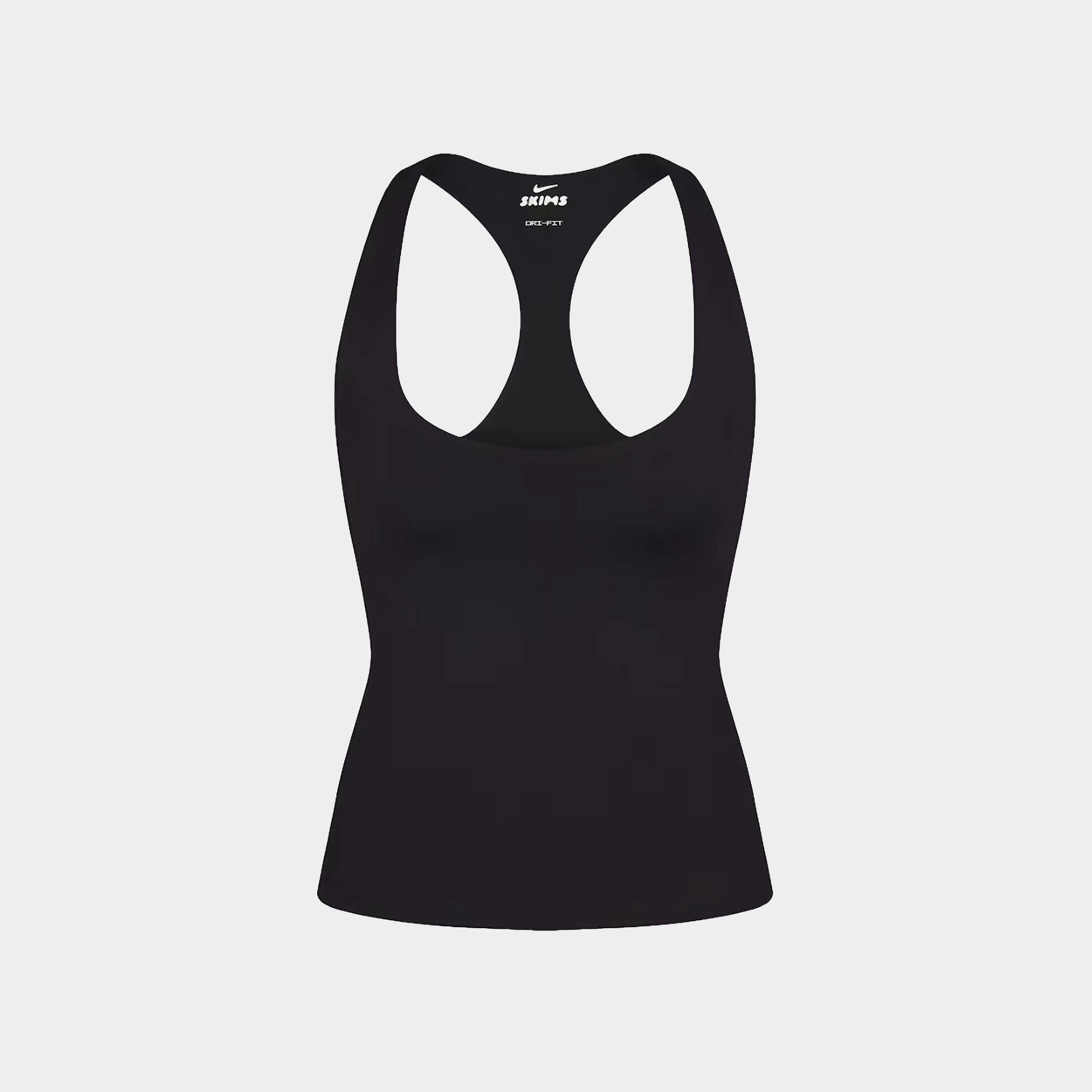 NikeSKIMS Matte Racerback Tank Top - Obsidian