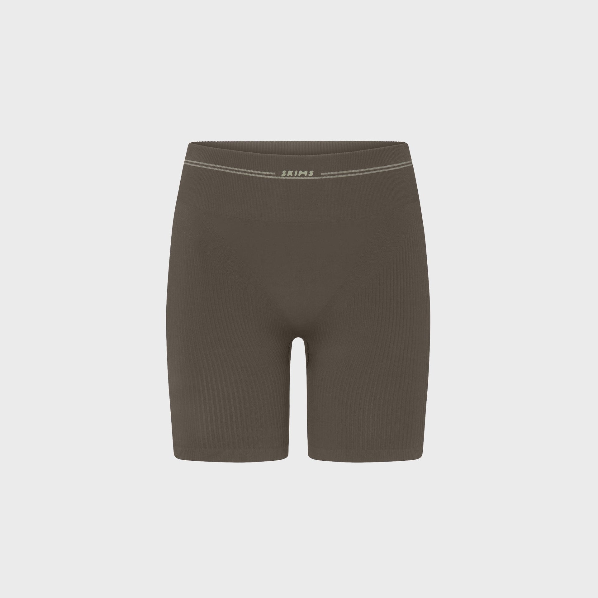 NikeSKIMS Ribbed Seamless Shorts - Oak Moss / Dune