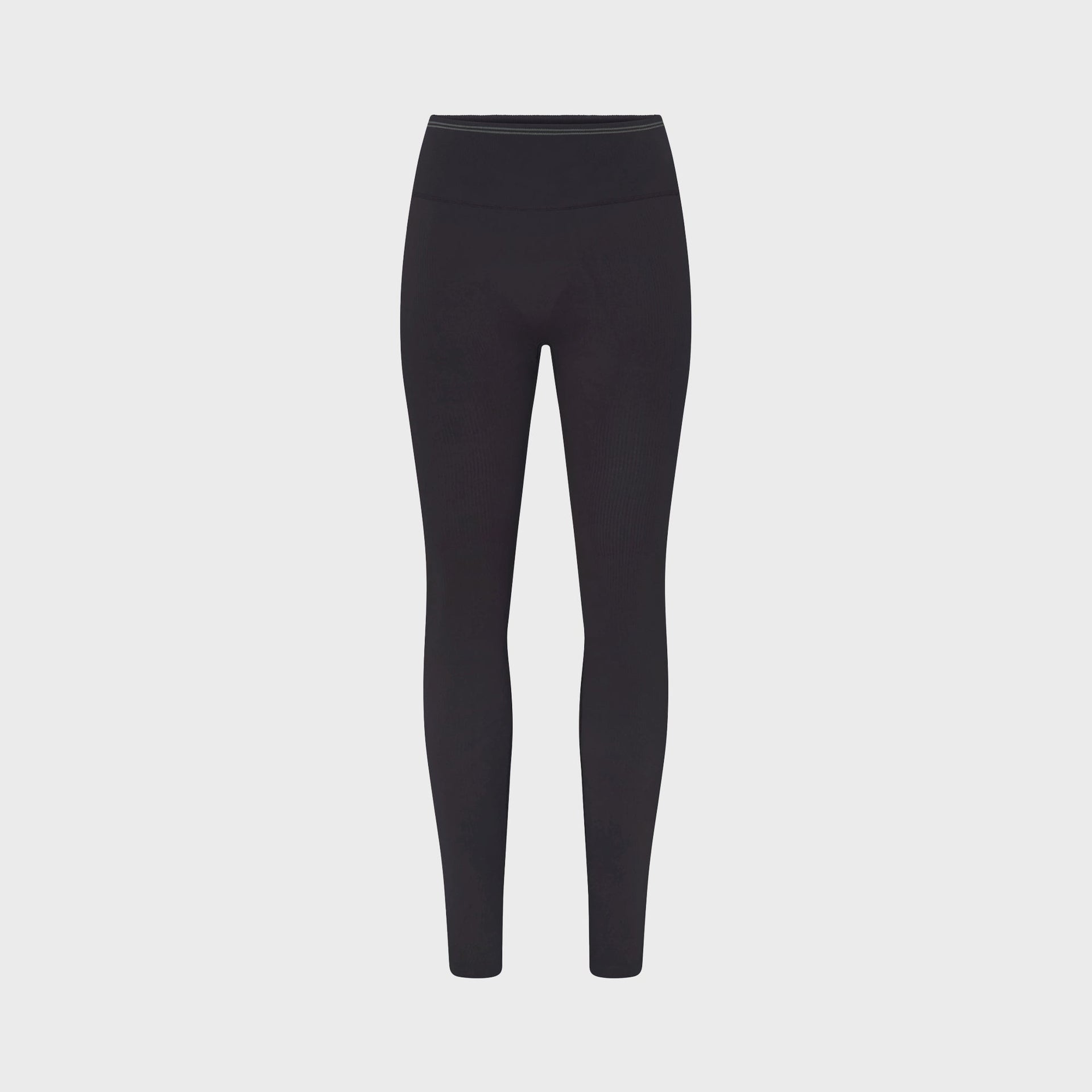 NikeSKIMS Ribbed Seamless High-Waisted Leggings - Obsidian / Armor