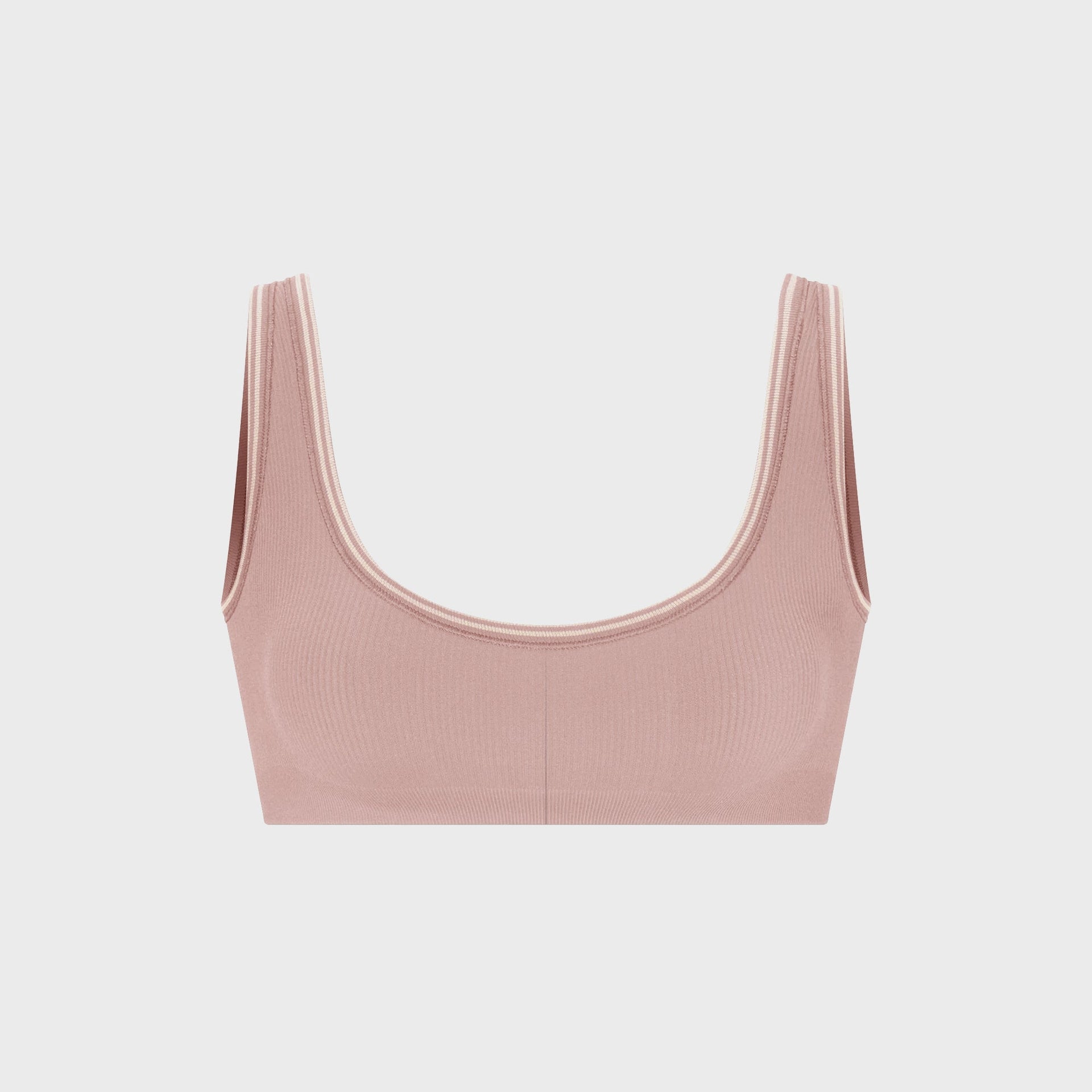 NikeSKIMS Ribbed Seamless Micro-Scoop Bra - Himalayan / Ecru