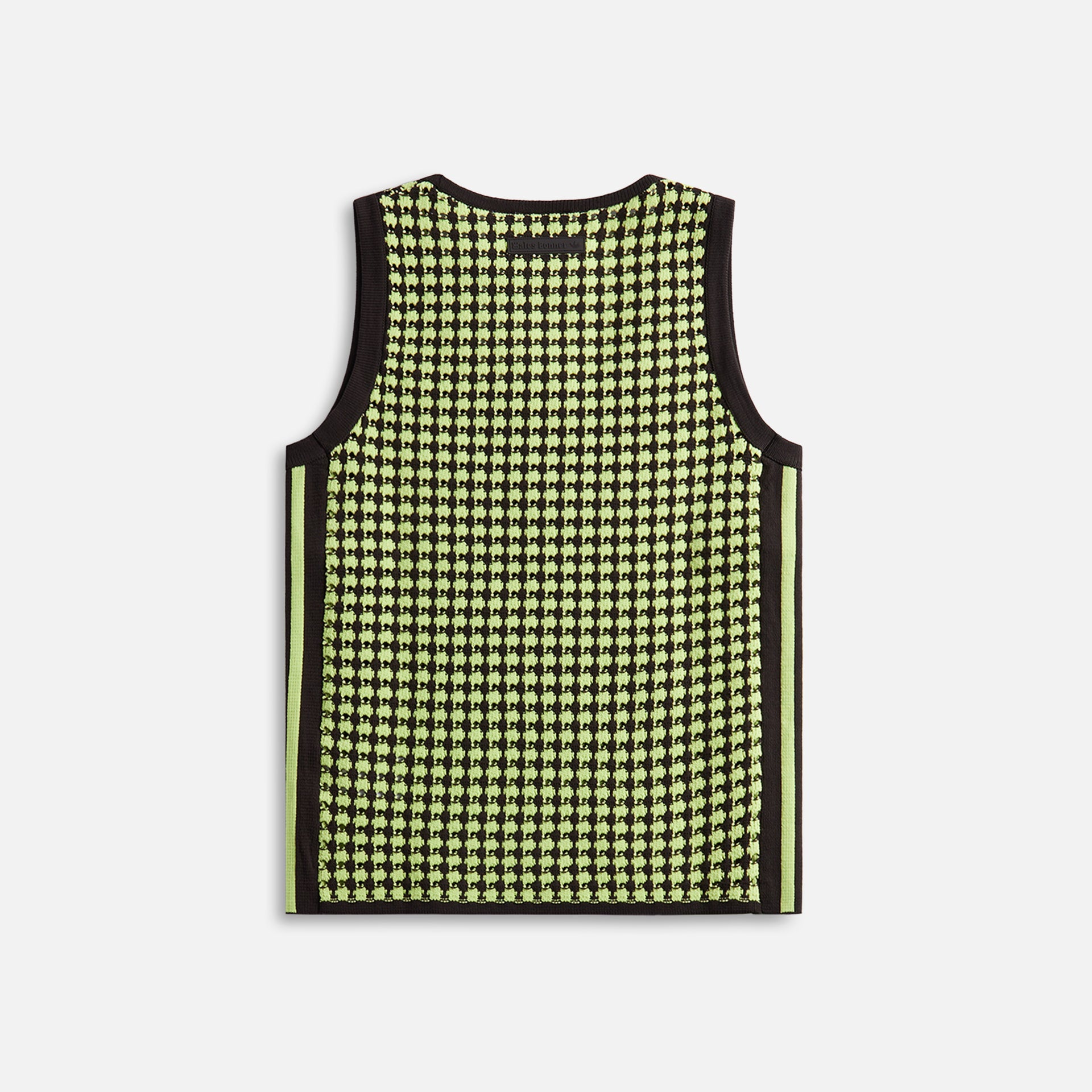 adidas Originals by Wales Bonner Crochet Vest - Brown / Lime Green