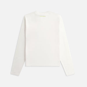 adidas Originals by Wales Bonner Long Sleeve Knit Tee - Ivory / Lime