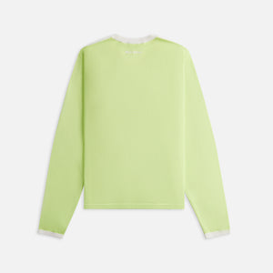 adidas Originals by Wales Bonner Long Sleeve Knit Tee - Lime
