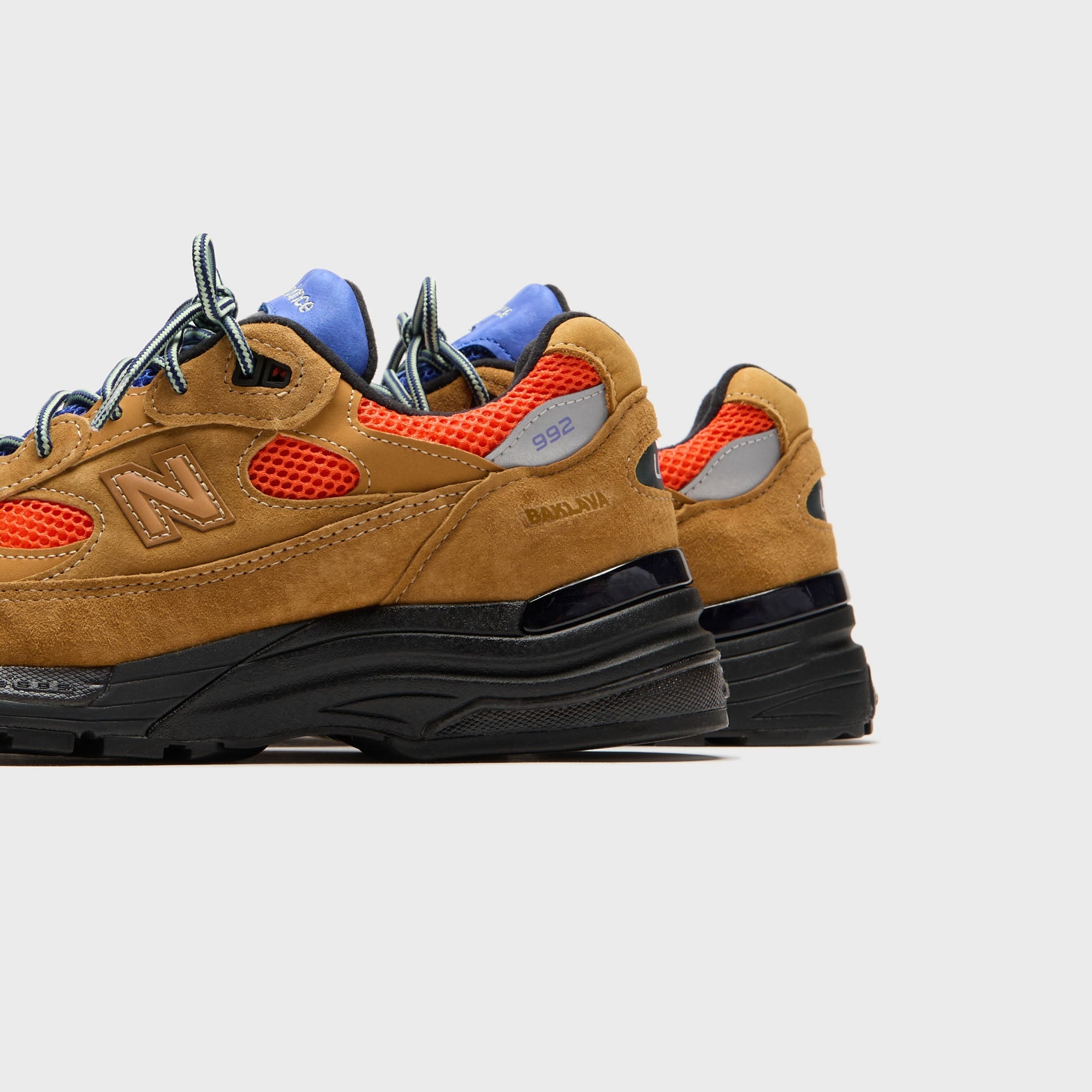 New Balance x Action Bronson Made in USA 992 - Tan / Blue / Orange