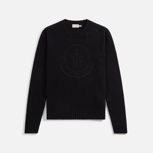 Moncler Embroidered Logo Sweater - Black