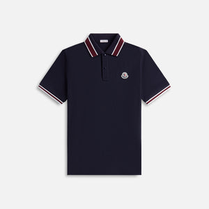 Moncler Logo Patch Polo Shirt - Blue