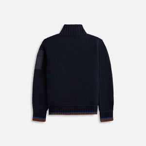 Moncler Comfort Round Wool Cardigan - Navy