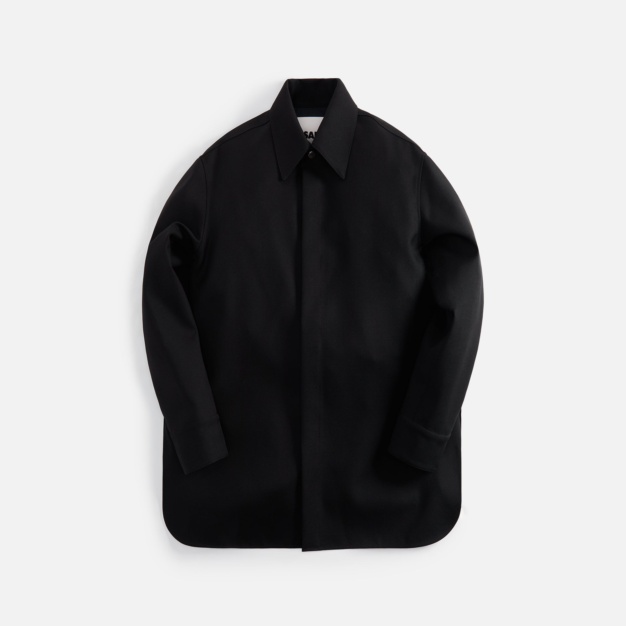 Jil Sander Sharp Wool Serge Shirt - Black