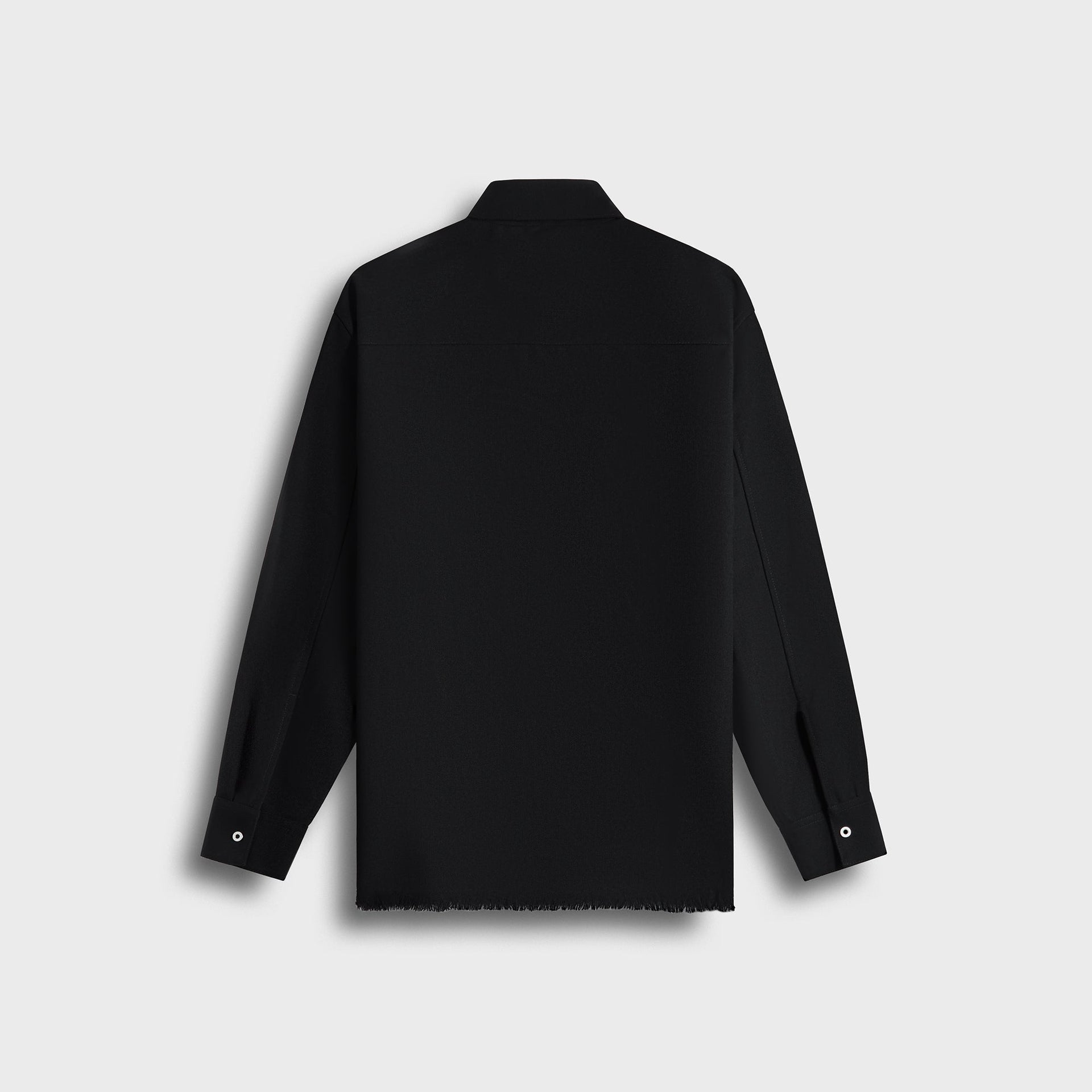 Jil Sander Wool Shirt with Eyelets ‚Äì Black
