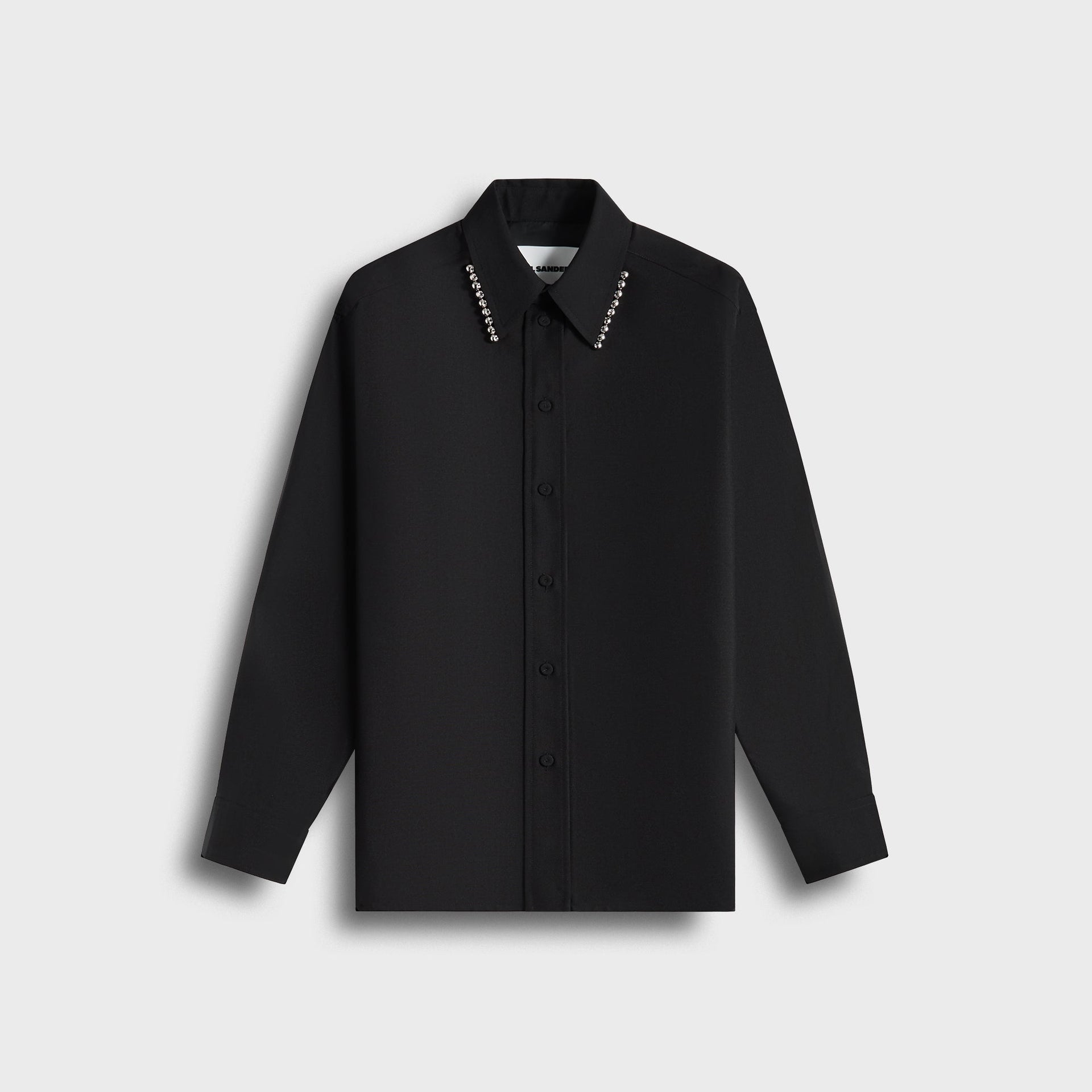 Jil Sander Shirt with Ball Studs ‚Äì Black