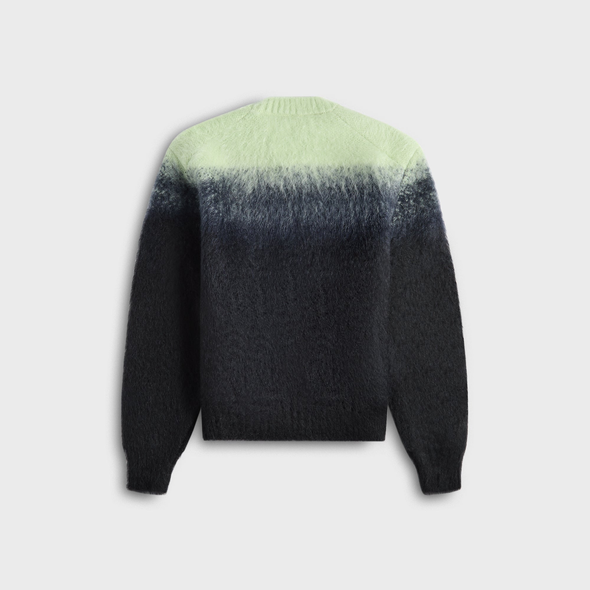 Jil Sander Mohair Jacquard Crewneck Sweater - Mint Green / Navy
