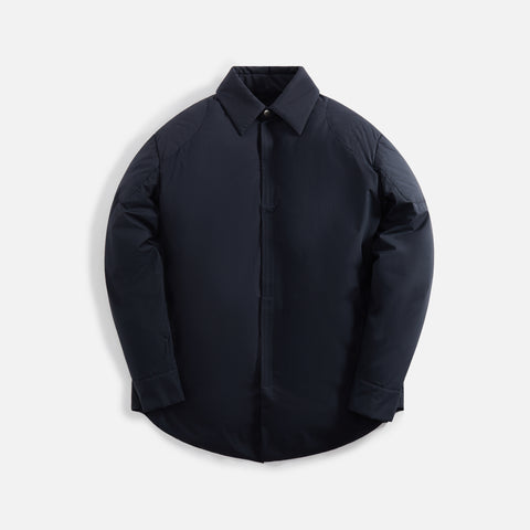 Jil Sander Polyurethane Cotton Down Shirt Jacket - Dark Blue